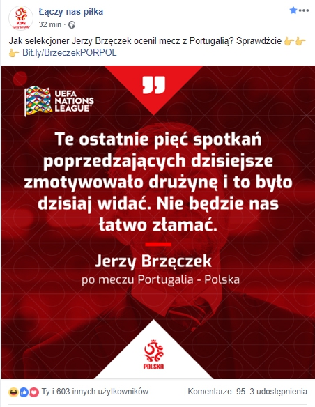 SŁOWA Jerzego Brzęczka po meczu z Portugalią... :D